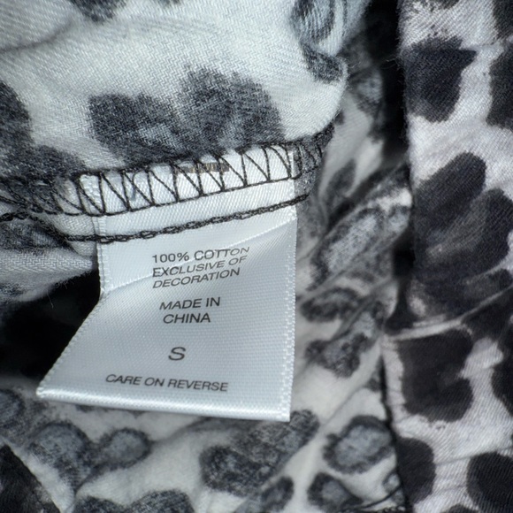 New York & Company Black and White Animal Print Pajama Pants - Picture 6 of 6